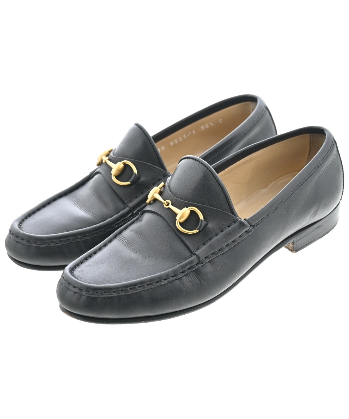 GUCCI ローファー 黒 36 1/2 GUCCI（グッチ）ドレスシューズ/ローファー 黒 サイズ:EU36 1/2