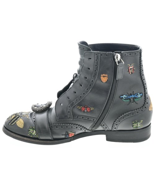 GUCCI（グッチ）ブーツ 黒 サイズ:UK7(25.5cm位) メンズ/2200607917017