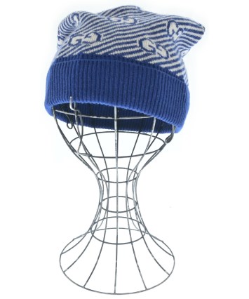 GUCCI（グッチ）ニットキャップ・ビーニー 青 サイズ:52 メンズ