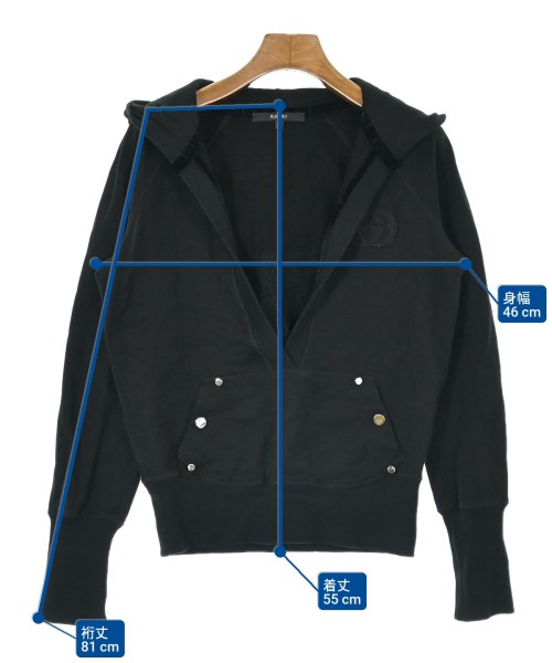 GUCCI（グッチ）パーカー 黒 サイズ:S レディース/2200668553360