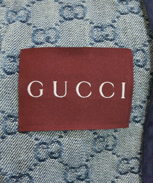 GUCCI（グッチ）テーラードジャケット 青 サイズ:42(M位) レディース/2200670920075