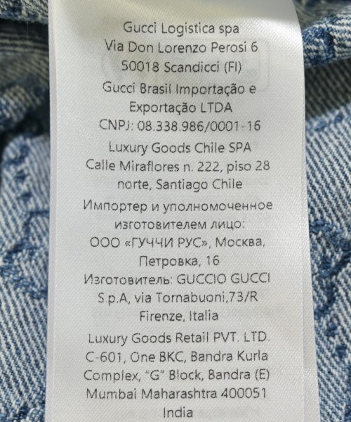 GUCCI（グッチ）テーラードジャケット 青 サイズ:42(M位) レディース/2200670920075