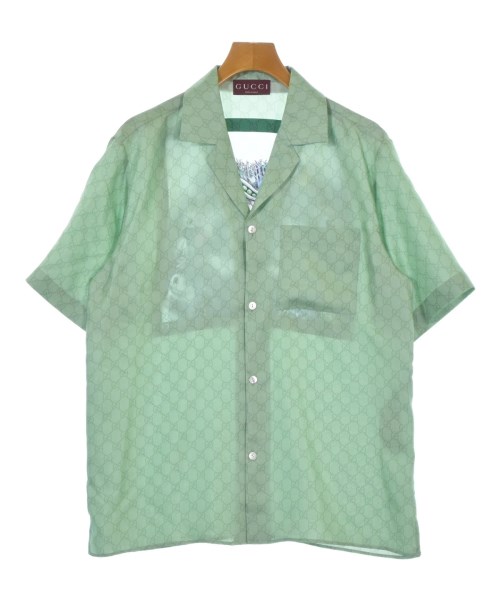 GUCCI(グッチ)カジュアルシャツ 緑 サイズ:46(M位)/2200675676038