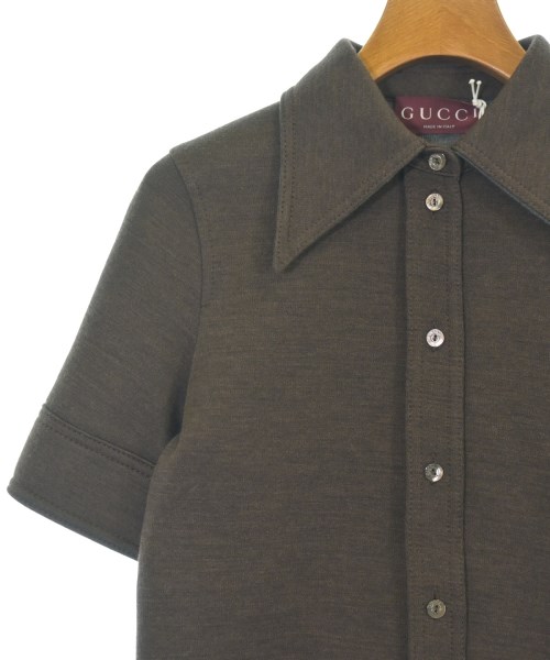 GUCCI（グッチ）ブラウス 茶 サイズ:38(S位) レディース/2200675676045