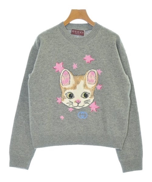 GUCCI(グッチ)ニット・セーター グレー サイズ:S/2200675676083