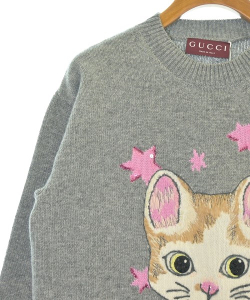 GUCCI（グッチ）ニット・セーター グレー サイズ:S レディース/2200675676083