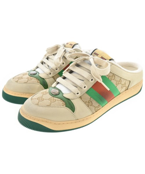 GUCCI(グッチ)スニーカー ベージュ サイズ:UK8(26.5cm位)/2200675676137