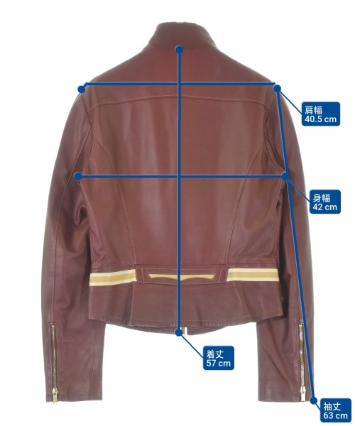 GUCCI（グッチ）ライダース 赤 サイズ:42(M位) レディース/2200676179026