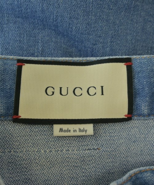 GUCCI（グッチ）ひざ丈スカート 青 サイズ:42(M位) レディース/2200676255096