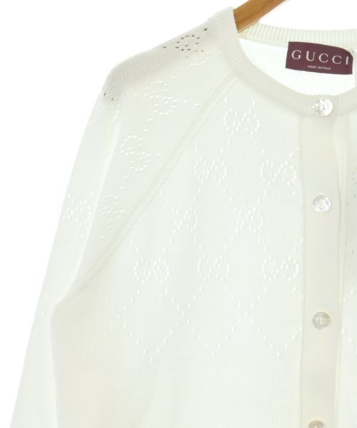GUCCI（グッチ）カーディガン 白 サイズ:M レディース/2200675587037