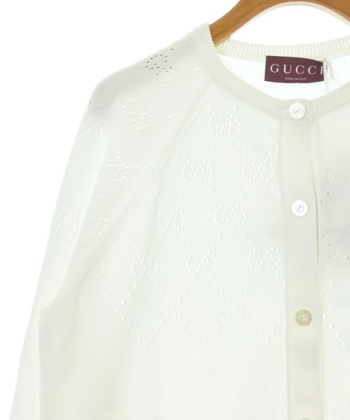 GUCCI（グッチ）カーディガン 白 サイズ:L レディース/2200675587044