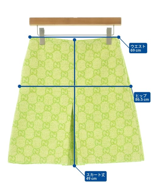 GUCCI（グッチ）ミニスカート 緑 サイズ:36(XS位) レディース/2200676839319