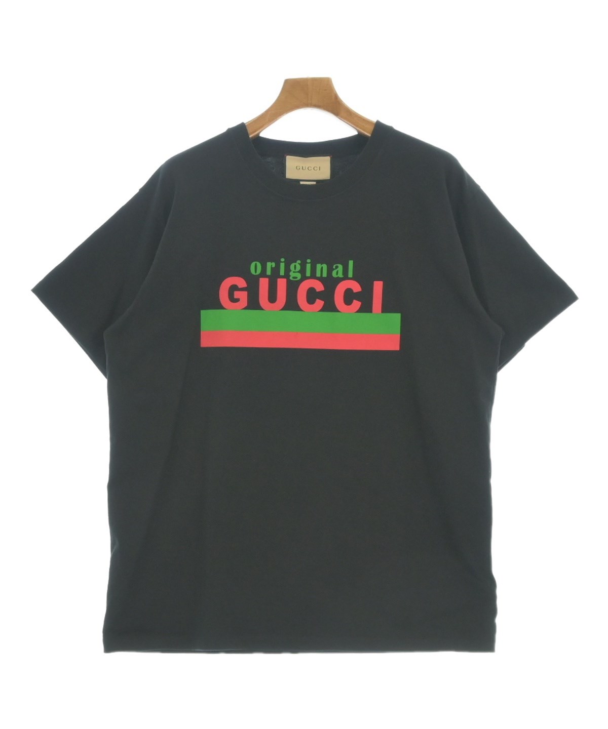 グッチ トップス S GUCCI（グッチ）Tシャツ・カットソー 黒 サイズ:S メンズ