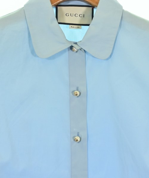 GUCCI（グッチ）カジュアルシャツ 青 サイズ:S レディース/2200672911132
