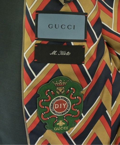 GUCCI（グッチ）テーラードジャケット 緑 サイズ:44(S位) メンズ/2200677978017