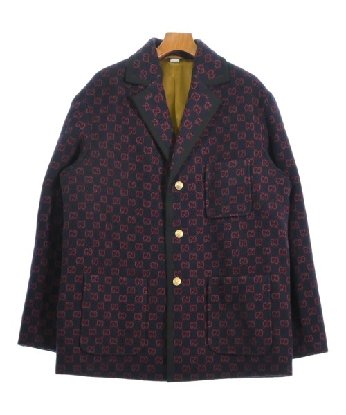 GUCCI(グッチ)チェスターコート 紺 サイズ:50(XL位)/2200677978031