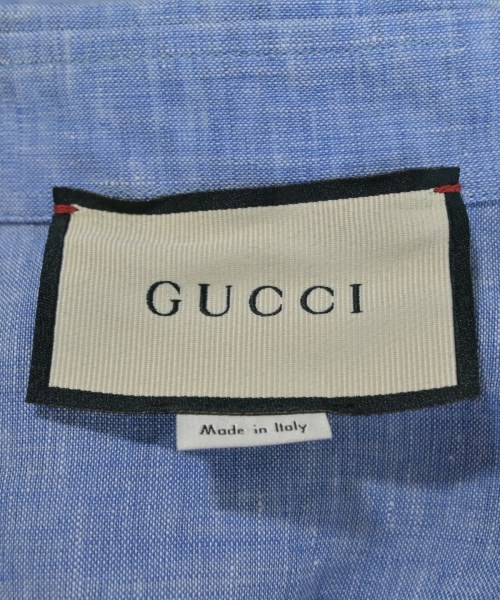 GUCCI（グッチ）カジュアルシャツ 青 サイズ:44(S位) メンズ/2200677978048