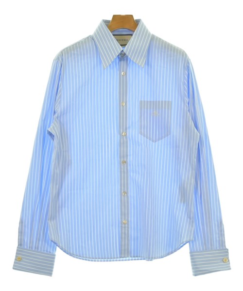 GUCCI(グッチ)ドレスシャツ 青 サイズ:41(XL位)/2200678006061