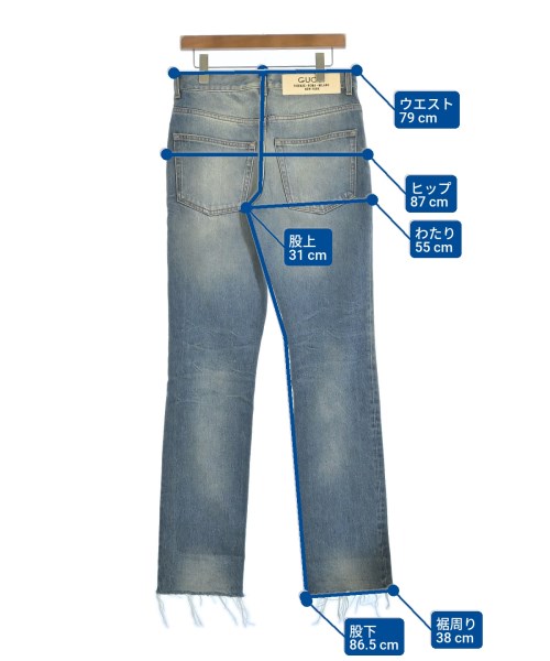 GUCCI（グッチ）デニムパンツ 青 サイズ:31(M位) メンズ/2200678006078