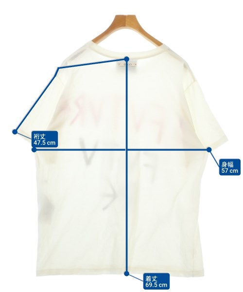 GUCCI（グッチ）Tシャツ・カットソー 白 サイズ:S メンズ/2200678347034