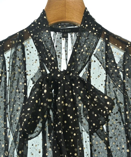 GUCCI（グッチ）ブラウス 黒 サイズ:40(M位) レディース/2200678575079