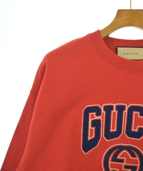 GUCCI（グッチ）スウェット 赤 サイズ:S メンズ/2200678679043
