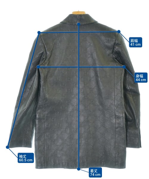 GUCCI（グッチ）カジュアルジャケット 黒 サイズ:36(XS位) レディース/2200679426011