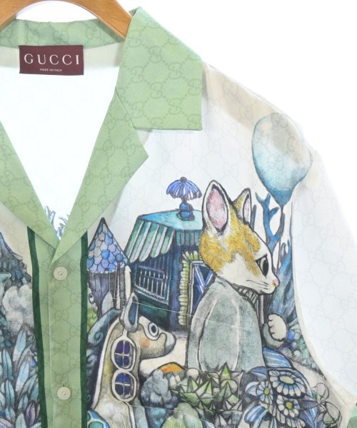 GUCCI（グッチ）カジュアルシャツ 白 サイズ:50(XL位) メンズ/2200679426035