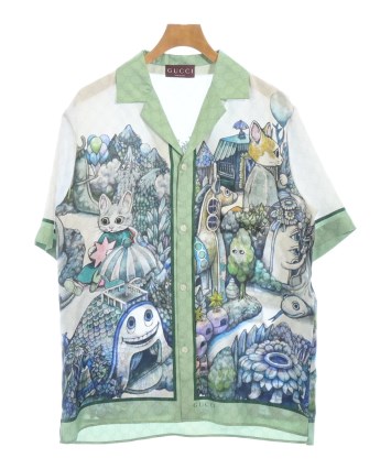 GUCCI（グッチ）カジュアルシャツ 白 サイズ:50(XL位) メンズ