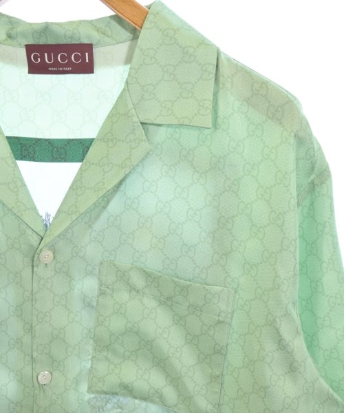 GUCCI（グッチ）カジュアルシャツ 緑 サイズ:50(XL位) メンズ/2200679426042