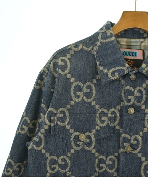 GUCCI（グッチ）デニムジャケット 紺 サイズ:44(S位) メンズ/2200679613015