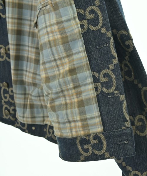 GUCCI（グッチ）デニムジャケット 紺 サイズ:44(S位) メンズ/2200679613015