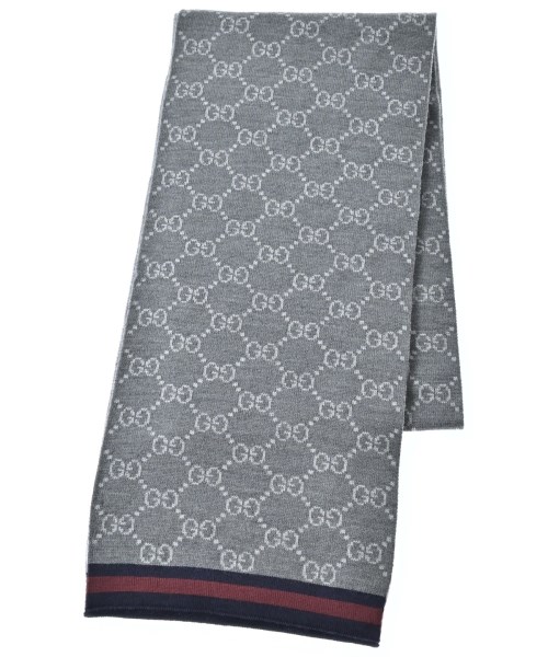 GUCCI(グッチ)マフラー グレー サイズ:-/2200679720034