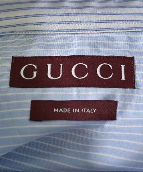 GUCCI（グッチ）カジュアルシャツ 青 サイズ:50(XL位) メンズ/2200679893028