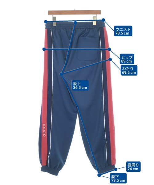 GUCCI（グッチ）スウェットパンツ 紺 サイズ:L メンズ/2200679893035