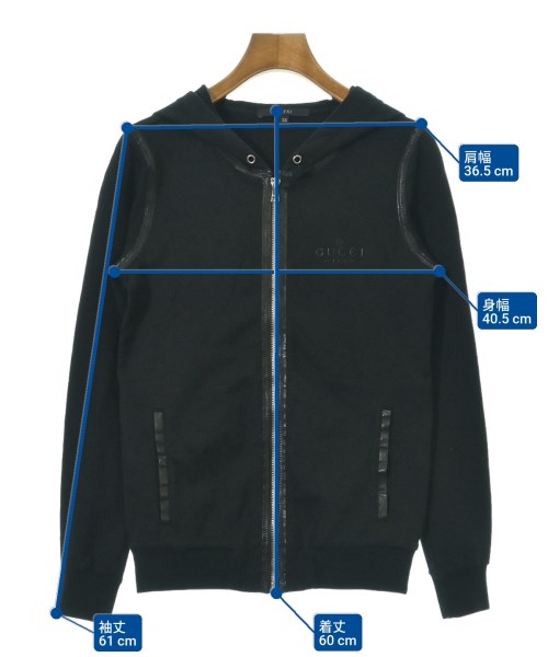 GUCCI（グッチ）パーカー 黒 サイズ:XS レディース/2200679924029