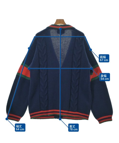 GUCCI（グッチ）カーディガン 紺 サイズ:F メンズ/2200681393011