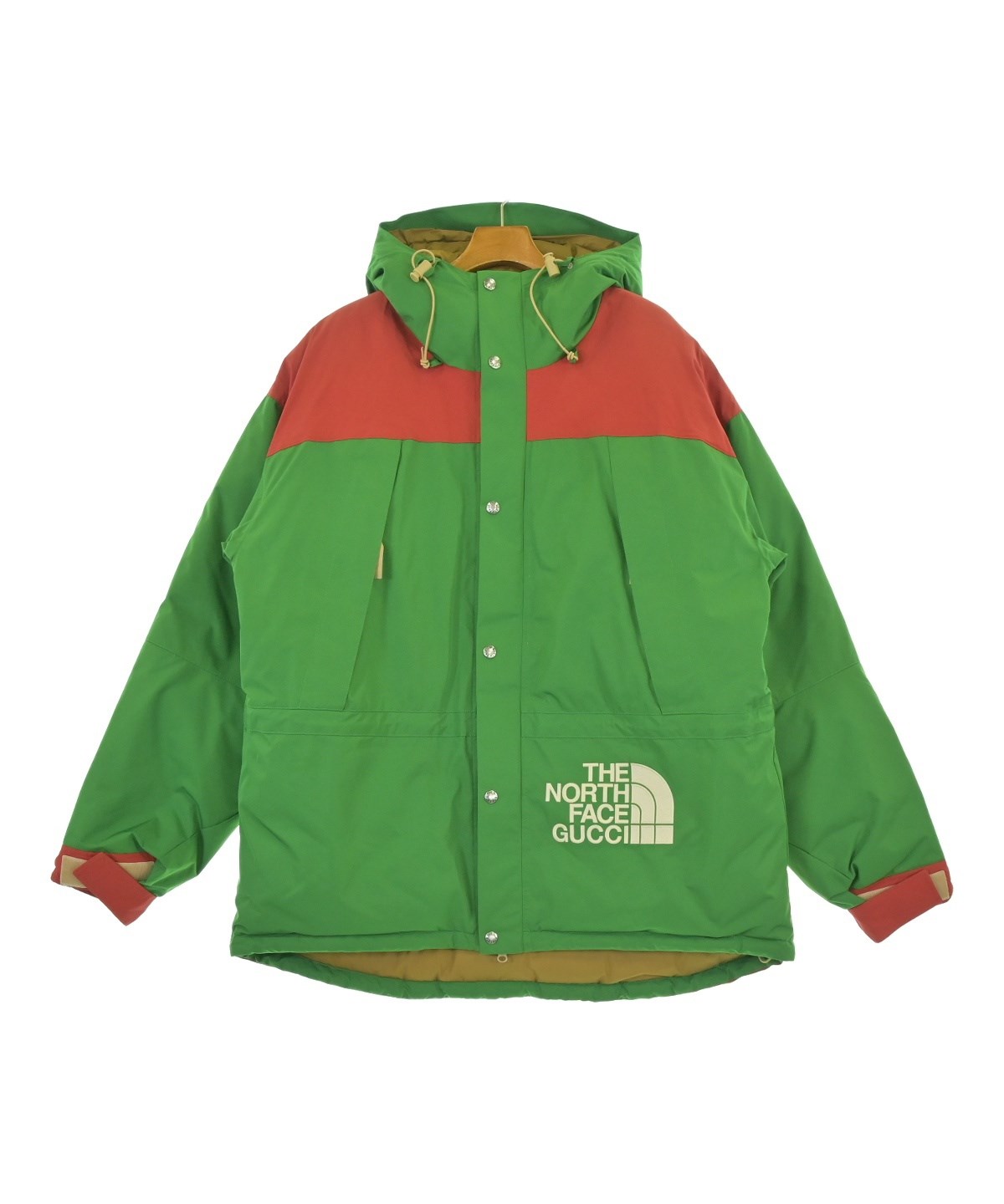 GUCCI（グッチ）ダウンジャケット/ダウンベスト 緑 サイズ:XL メンズ