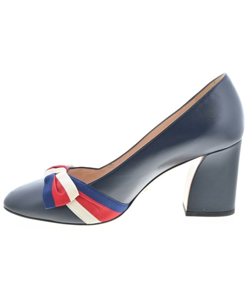 GUCCI（グッチ）パンプス 紺 サイズ:EU38(24.5cm位) レディース/2200681791053