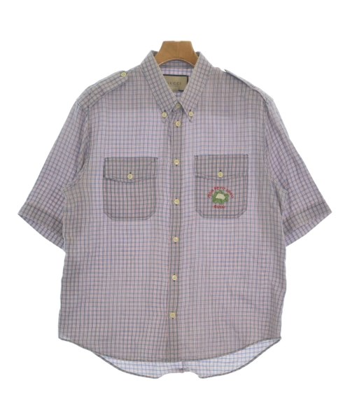 GUCCI(グッチ)カジュアルシャツ 青 サイズ:48(L位)/2200682228015