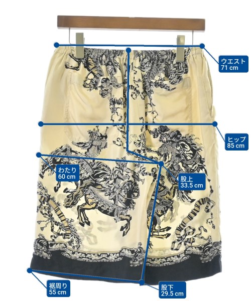 GUCCI（グッチ）ショートパンツ 白 サイズ:44(S位) メンズ/2200694026029