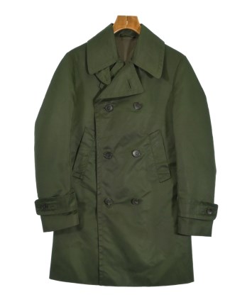新品タグ付き　 GUCCI 綿　羊革　コットン　ラムレザー トレンチコート 44 GUCCI（グッチ）トレンチコート 緑 サイズ:44(S位) メンズ