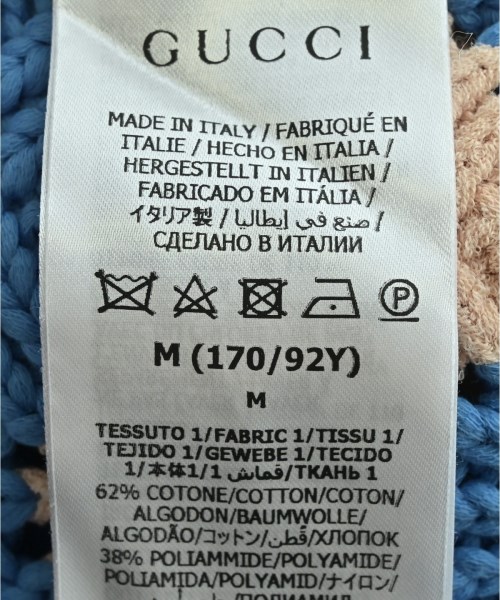 GUCCI（グッチ）ニット・セーター 青 サイズ:M レディース/2200690048018