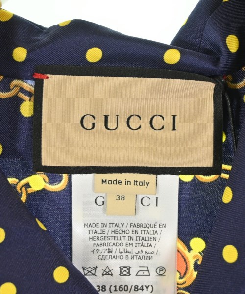 GUCCI（グッチ）ブラウス 紺 サイズ:38(S位) レディース/2200694927081