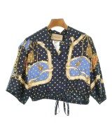 GUCCI（グッチ）ブラウス 紺 サイズ:38(S位) レディース/2200694927081