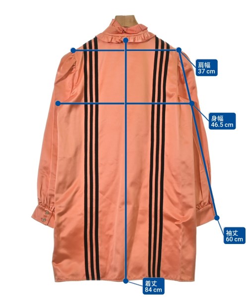 GUCCI（グッチ）シャツワンピース オレンジ サイズ:40(M位) レディース/2200695137014