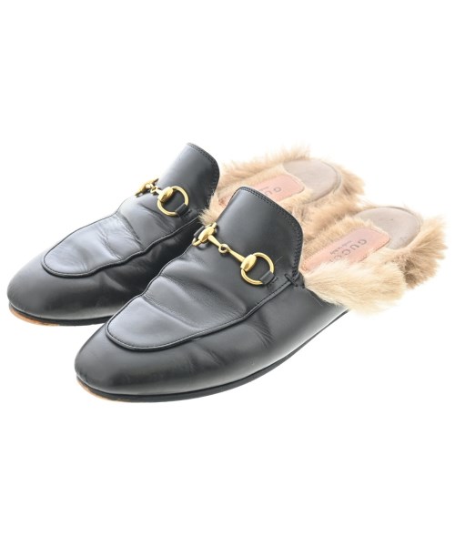 GUCCI(グッチ)サンダル 黒 サイズ:37(23.5cm位)/2200694543168