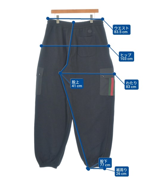 GUCCI（グッチ）スウェットパンツ 黒 サイズ:XL メンズ/2200696291043