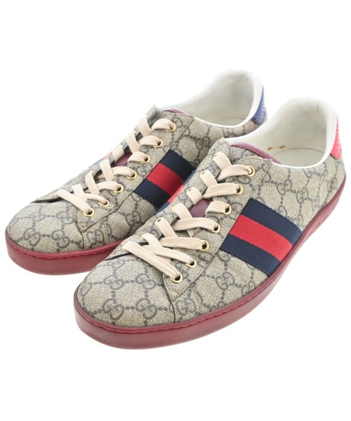 GUCCI(グッチ)スニーカー ベージュ サイズ:UK10 1/2(29cm位)/2200696291159