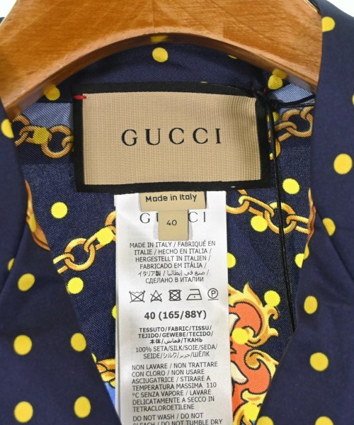GUCCI（グッチ）ブラウス 紺 サイズ:40(M位) レディース/2200696532016